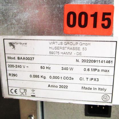 Eiswürfelbereiter, Wasserkühlung, 38 kg/24 h - GEBRAUCHT — Virtus BAA0027GE (Ansicht 4)