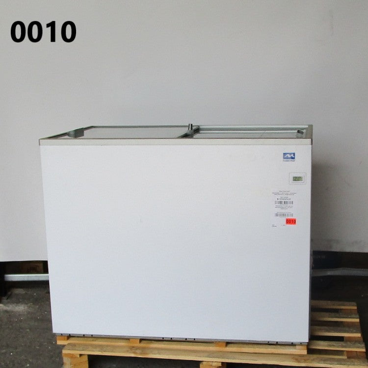 Tiefkühltruhe 314 (258) Liter mit Glas-Schiebedeckeln, -18°/-24°C - GEBRAUCHT — Virtus BCZ0009/SGE
