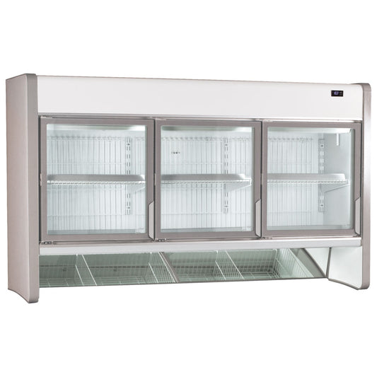 Tiefkühlaufsatz mit 3 Glastüren für BCZ0022, -16°/-24°C, 768 (415) Liter — Virtus BCZ0024