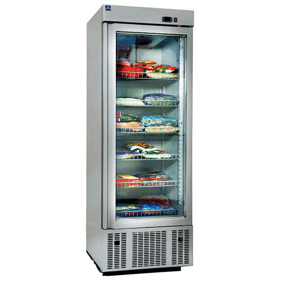 Kühlschrank 650 Liter mit 1 Glastür und 6 Rosten, -2°/+8°C — Virtus BFB0050 Restposten