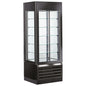 Kühlvitrine für Konditorei mit Umluftkühlung und 5 Glasböden, 700 mm, -2°/+10°C - Schwarz — Virtus BFB0061