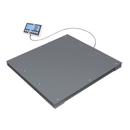 Bodenwaage, Wägebereich maximal 600 kg, Ablesbarkeit 200 g — Virtus BFC600K1SM