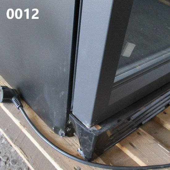 Getränkekühlvitrine 373 Liter mit Glastür und Werbedisplay, 5 Roste, +1°/+10°C, schwarz - BESCHÄDIGT — Virtus BFD0001/BLBE (Ansicht 2)