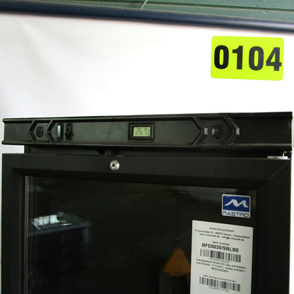 Getränkekühlvitrine 373 Liter mit Glastür und 5 Roste, +1°/+10°C - Farbe schwarz - BESCHÄDIGT — Virtus BFD0020/SBLBE (Ansicht 3)