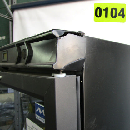 Getränkekühlvitrine 373 Liter mit Glastür und 5 Roste, +1°/+10°C - Farbe schwarz - BESCHÄDIGT — Virtus BFD0020/SBLBE (Ansicht 4)