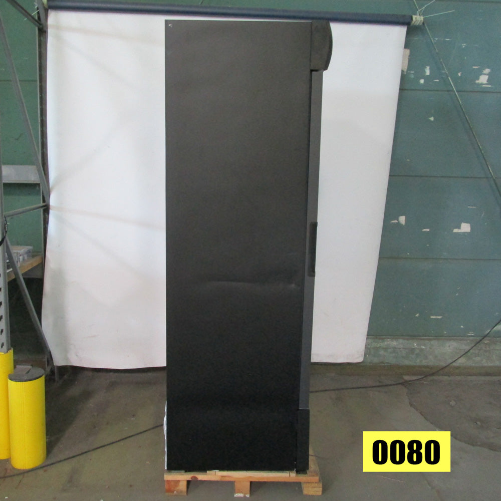 Getränkekühlvitrine 707 Liter mit Glastür und Werbedisplay, 5 Roste, +1°/+10°C, Schwarz - BESCHÄDIGT — Virtus BFD0023BE (Ansicht 2)