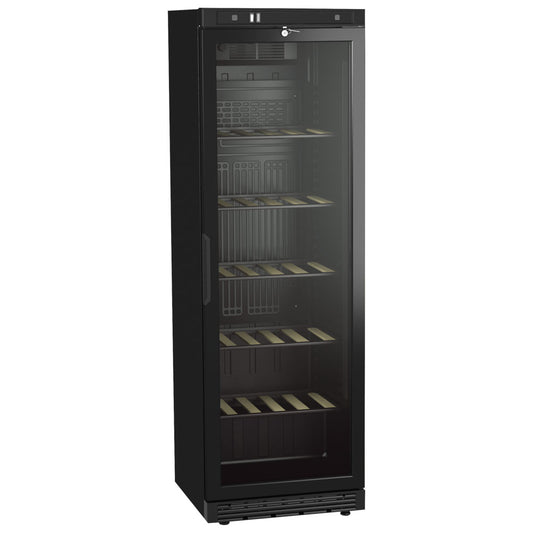 Weinkühlvitrine 373 Liter mit Glastür und 5 Regalböden, +6°/+20°C — Virtus BFE0004/S