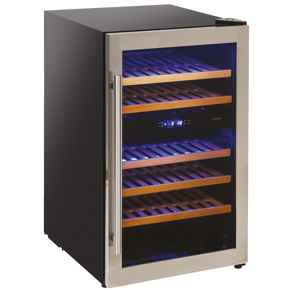 Weinkühlvitrine mit 2 Temperaturbereichen, 31 Flaschen, +5°/+10°C | +10°/+18°C — Virtus BFE0075