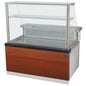 Kühltheke mit Regalboden und gerader Frontverglasung, statische Kühlung, +0°/+4°C  B=1800 mm — Virtus BGB0282