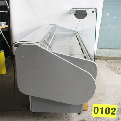 Kühltheke 2480 mm mit gerader Frontverglasung, Umluft Kühlung, +2°/+5°C - BESCHÄDIGT — Virtus BGB0313BE (Ansicht 2)
