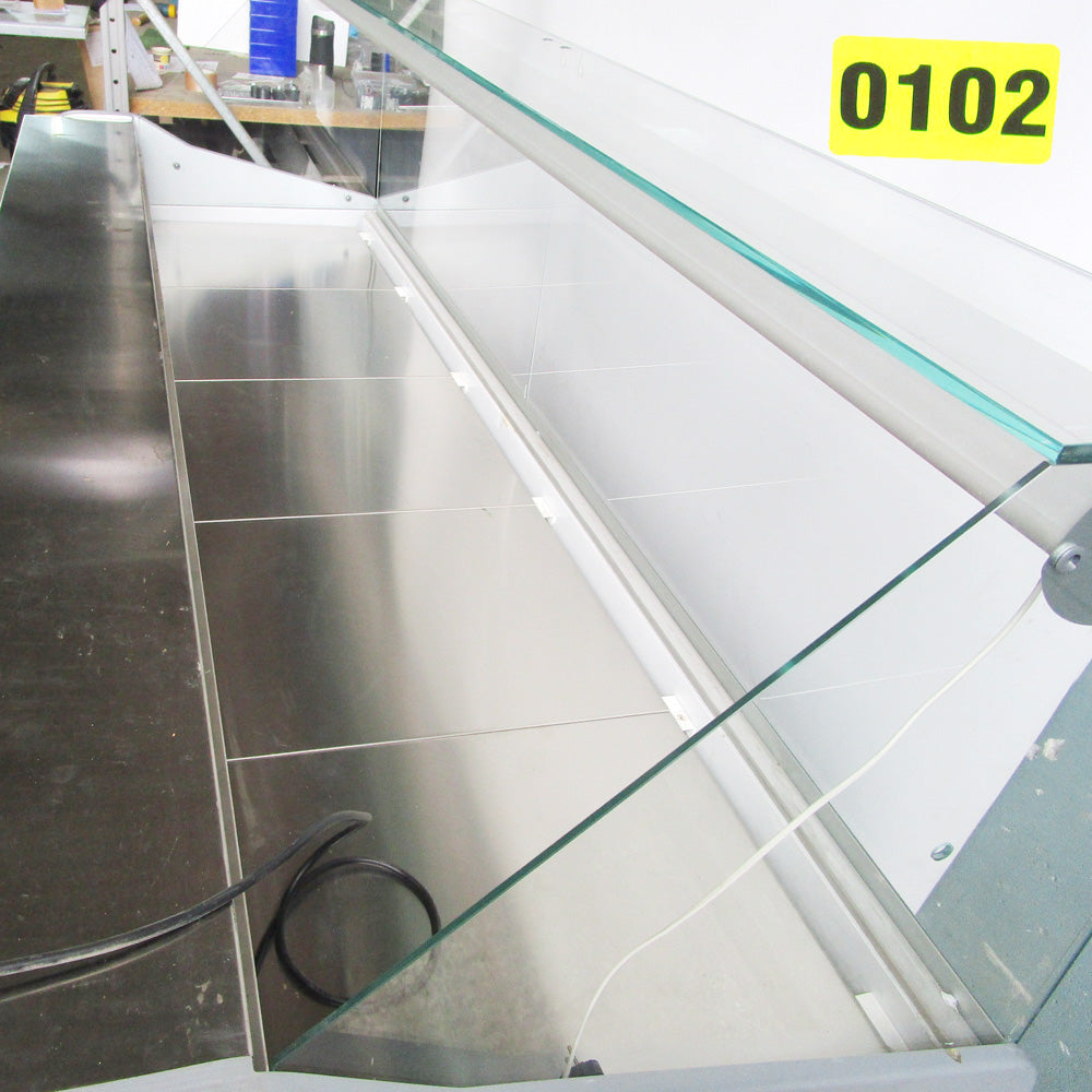 Kühltheke 2480 mm mit gerader Frontverglasung, Umluft Kühlung, +2°/+5°C - BESCHÄDIGT — Virtus BGB0313BE (Ansicht 3)