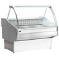 Bainmarie-Theke 1540 mm mit gebogener Frontverglasung, +70°C — Virtus BGB0316H Restposten