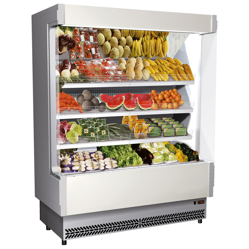 Wandkühlregal 1580 mm mit 3 Regalböden, +6°/+8°C - Obst und Gemüse — Virtus BHZ0012/T