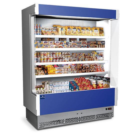 Wandkühlregal 2080 mm mit 4 Regalböden, +3°/+5°C - Molkereiprodukte — Virtus BHZ0066