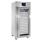 Bäckereikühlschrank 850 Liter aus Edelstahl mit Glastür, 56x 600x400 mm, -2°/+8°C — Virtus BMA0083G