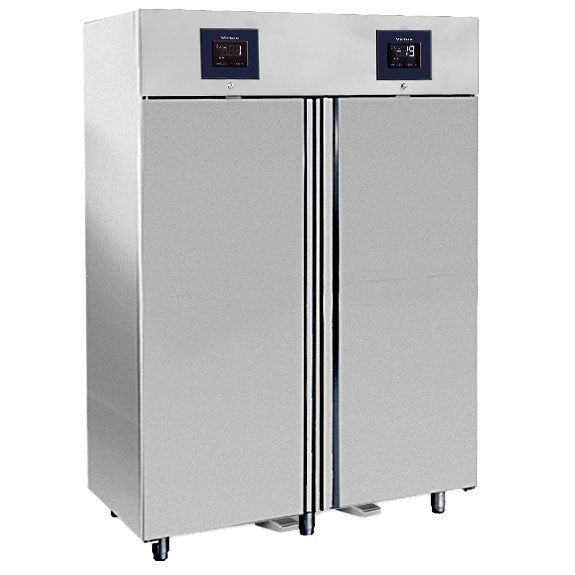 Kühlschrank 700+700 Liter aus Edelstahl mit 2 Temperaturbereichen GN 2/1, -2°/+8°C|-10°/-22°C - WiFi — Virtus BMC0015/FN