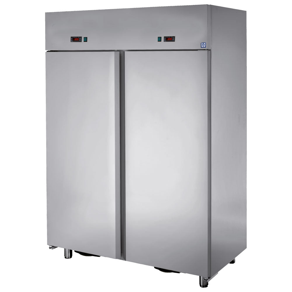 Kühlschrank 600+600 Liter aus Edelstahl mit 2 Temperaturbereichen, 0°/+10°C -18°/-22°C DOMSYSTEM — Virtus BMC0015/T