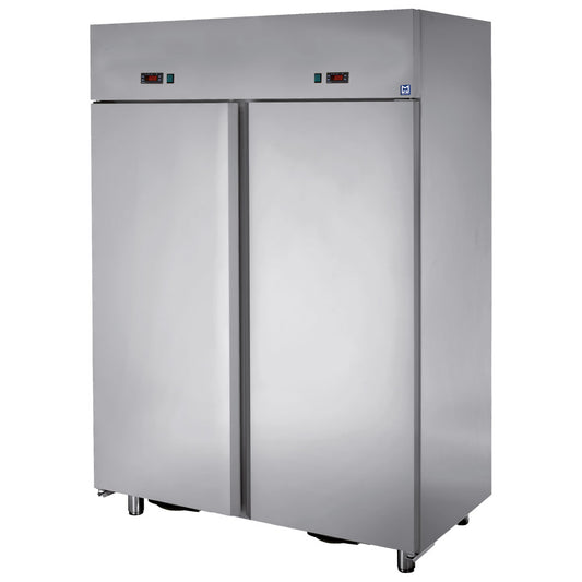 Kühlschrank 600+600 Liter aus Edelstahl mit 2 Temperaturbereichen, 0°/+10°C -18°/-22°C DOMSYSTEM — Virtus BMC0015/T