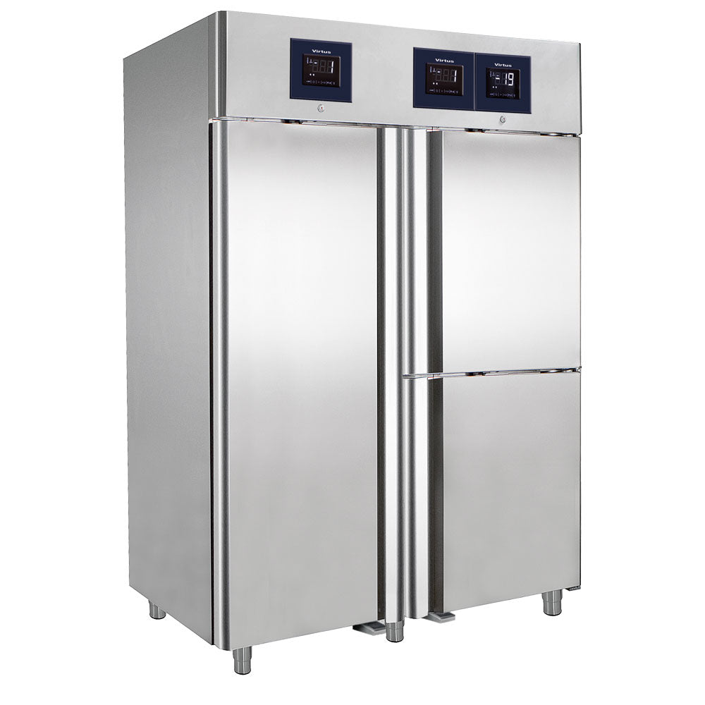 Kühlschrank 700+350+350 Liter aus Edelstahl mit 3 Temperaturbereichen GN 2/1 - WiFi — Virtus BMC0017/FN