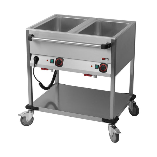 Mobile Bain-Marie Trolley 2x GN 1/1 | A&S BMPD-2120
