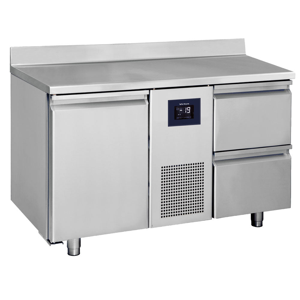Kühltisch mit 2 Türen GN 1/1 und Aufkantung, -2°/+8°C - WiFi — Virtus BNA0031/FNWF