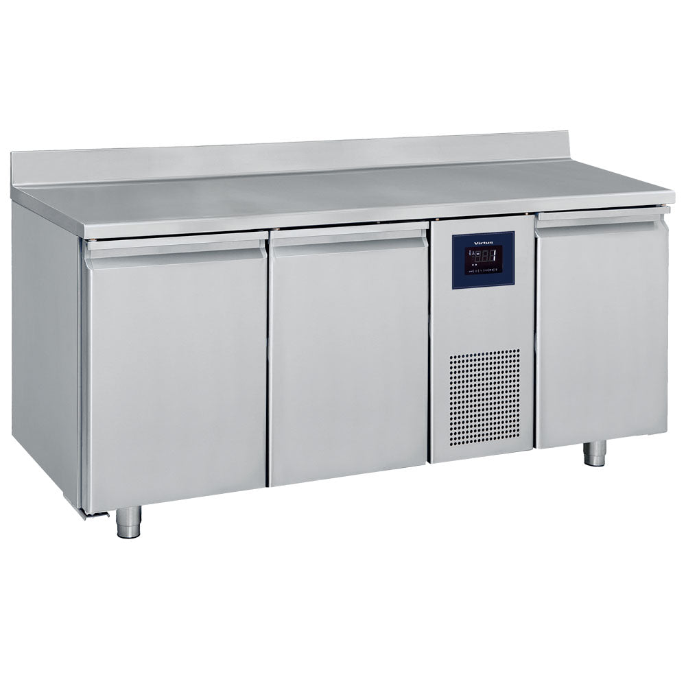 Kühltisch mit 3 Türen GN 1/1 und Aufkantung, -2°/+8°C - WiFi — Virtus BNA0037/FNWF