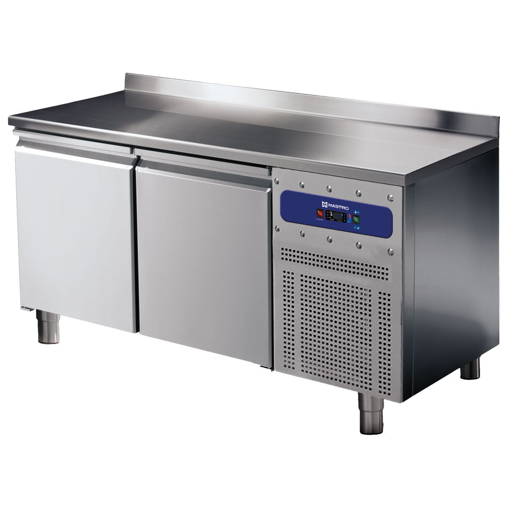 Kühltisch 600 mm 2 Türen 430x325 mm mit Aufkantung, -2°/+8°C — Virtus BNA0183