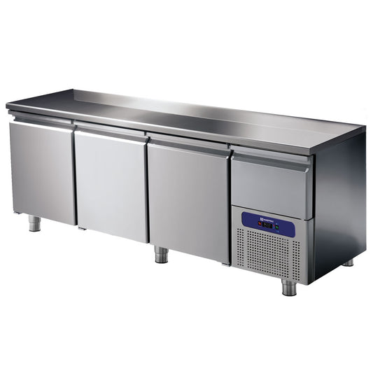 Kühltisch 3 Türen GN 1/1 mit gekühlter Schublade, -2°/+8°C — Virtus BNA0204