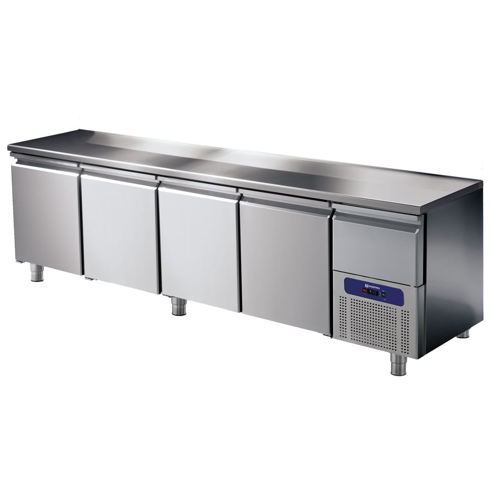 Kühltisch 4 Türen GN 1/1 mit gekühlter Schublade, -2°/+8°C — Virtus BNA0206