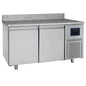 Bäckereikühltisch 2-türig 600x400 mm, Granitarbeitsplatte mit Aufkantung, -2°/+8°C - WiFi — Virtus BNZ0001/FN