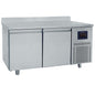 Bäckereikühltisch 2-türig 600x400 mm, Edelstahlarbeitsplatte mit Aufkantung, -2°/+8°C - WiFi — Virtus BNZ0001/FNPI