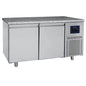 Bäckereikühltisch 2-türig 600x400 mm, Granitarbeitsplatte, -2°/+8°C - WiFi — Virtus BNZ0002/FN