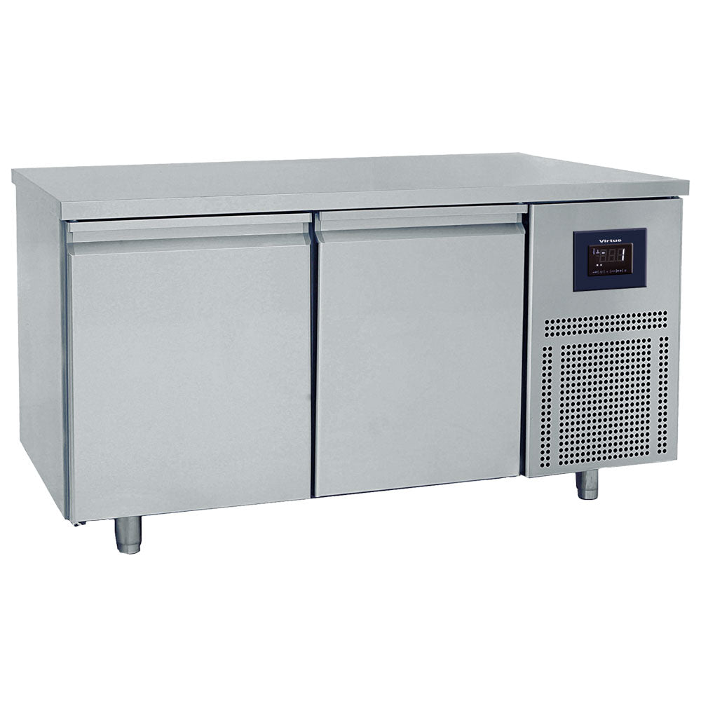 Bäckereikühltisch 2-türig 600x400 mm, Edelstahlarbeitsplatte, -2°/+8°C - WiFi — Virtus BNZ0002/FNPI
