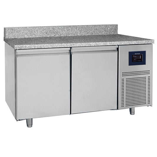Bäckereitiefkühltisch 2-türig 600x400 mm, Granitarbeitsplatte mit Aufkantung, -10°/-22°C - WiFi — Virtus BNZ0003/FN
