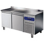 Bäckereikühltisch 2 Türen 600x400 mm, Edelstahlarbeitsplatte mit Aufkantung, -2°/+8°C — Virtus BNZ0041PI