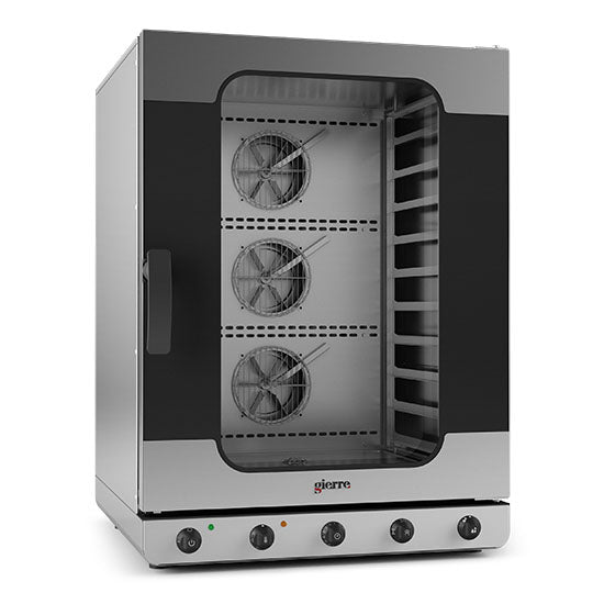 Elektro-Konvektionsofen mit Befeuchter, mechanisch 10x 600x400 mm — Virtus BST1064ECRDUX Restposten
