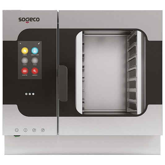 Elektro-Kombidämpfer mit Direkteinspritzung und automatischer Reinigung, 7x GN 1/1 - TOUCH SCREEN — Virtus BT0711ETDCS