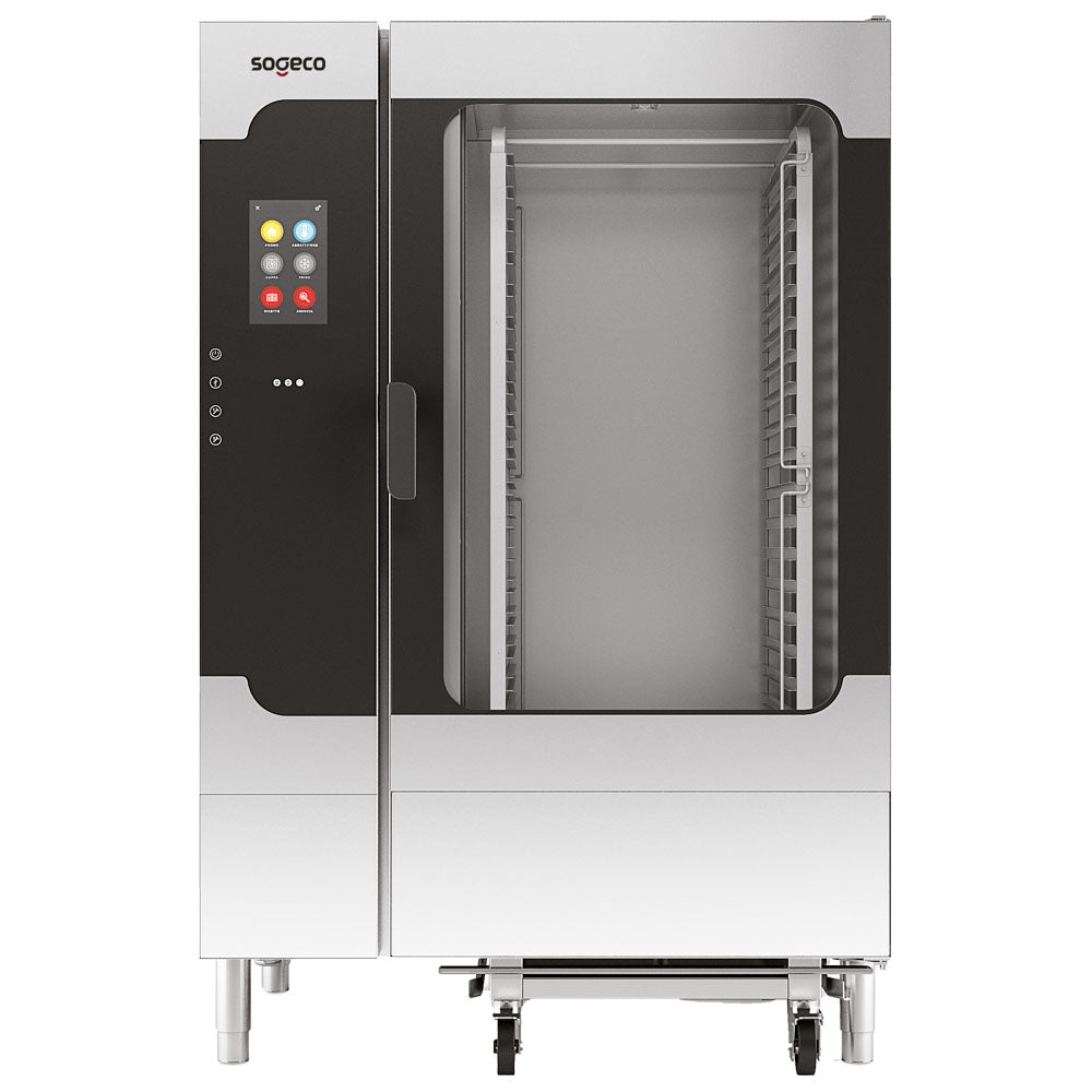 Elektro-Kombidämpfer mit Direkteinspritzung und automatischer Reinigung, 20x GN 2/1 - TOUCH SCREEN — Virtus BT2021ETDCS