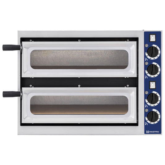 Elektro-Pizzaofen für 1+1 Pizzen ø 32 cm, mechanische Bedienung — Virtus CAB0099/P