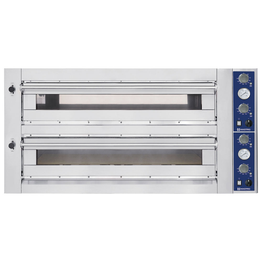 Elektro-Pizzaofen für 6+6 Pizzen ø 35 cm, mechanische Bedienung — Virtus CAB0125