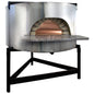 Holz-Pizzaofen mit  Edelstahlfassade, Backplatte ø 1100 mm, Kapazität 4/5 Pizzen — Virtus CAC0015
