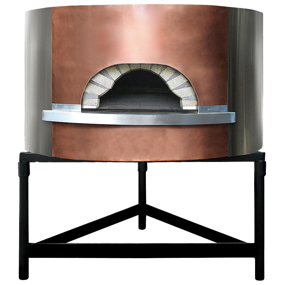 Holz-Pizzaofen mit Kupferfassade, Backplatte ø 1540 mm, Kapazität 10/12 Pizzen — Virtus CAC0024