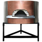 Holz-Pizzaofen mit Kupferfassade, Backplatte ø 1540 mm, Kapazität 10/12 Pizzen — Virtus CAC0024