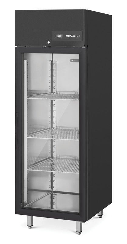 STAR-BLACK - Kühlschrank BR650 GN 2/1, Glastüre, Steckerfertig, 695 × 810 × 2020 mm