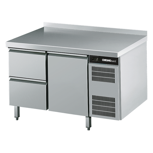 Refrigerated counter GN 1/1, 2 drawers 1/2, 1 door, 1250 × 700 × 850 mm