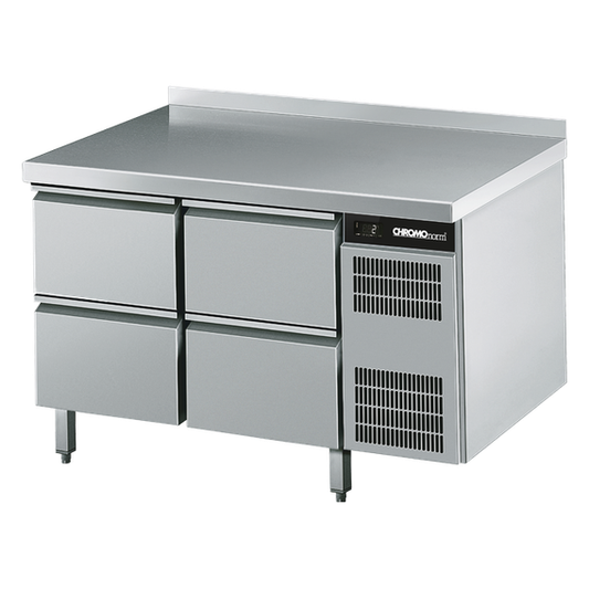 Refrigerated counter GN 1/1, 4 drawers 1/2, 1250 × 700 × 850 mm