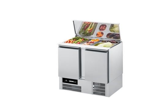 Saladette BR 795, GN 1/1, 2 doors, 950 × 680 × 825/1120 mm