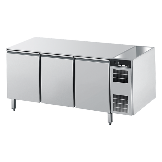 Refrigerated counter GN 1/1, without worktop, central cooling, 1625 × 675 × 800 mm