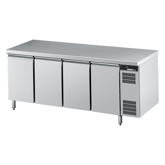 Refrigerated counter GN 1/1, with worktop sealed all around, central cooling, 2100 × 700 × 850 mm