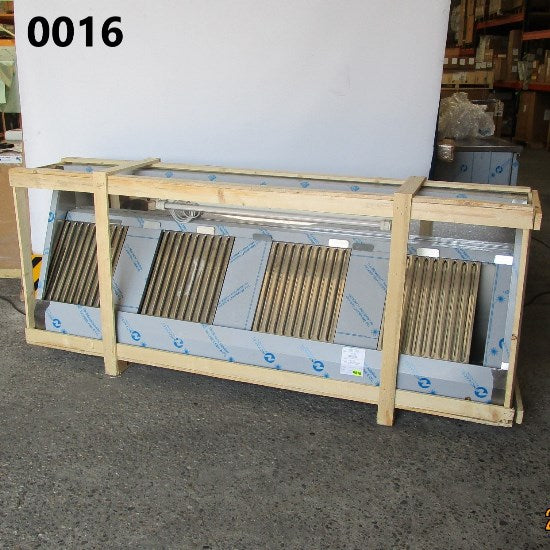 Wandhaube Snack mit Beleuchtung, 2400x900 mm - BESCHÄDIGT — Virtus CS924BE